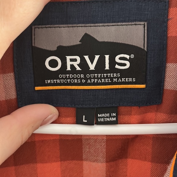 Orvis mens flannel lined overcoat - Picture 4 of 5